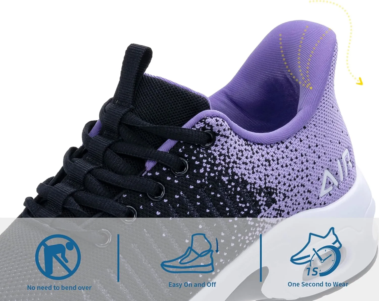 Women's Walking Shoes | Slip On | Fashion Sneakers | Air Running Tennis Shoes US 6-11