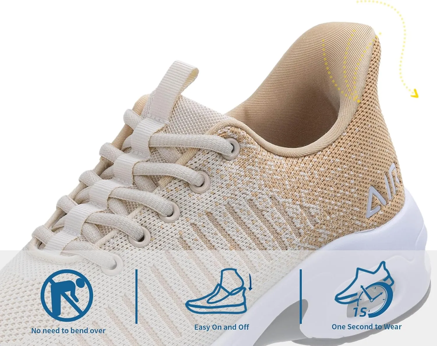 Women's Walking Shoes | Slip On | Fashion Sneakers | Air Running Tennis Shoes US 6-11