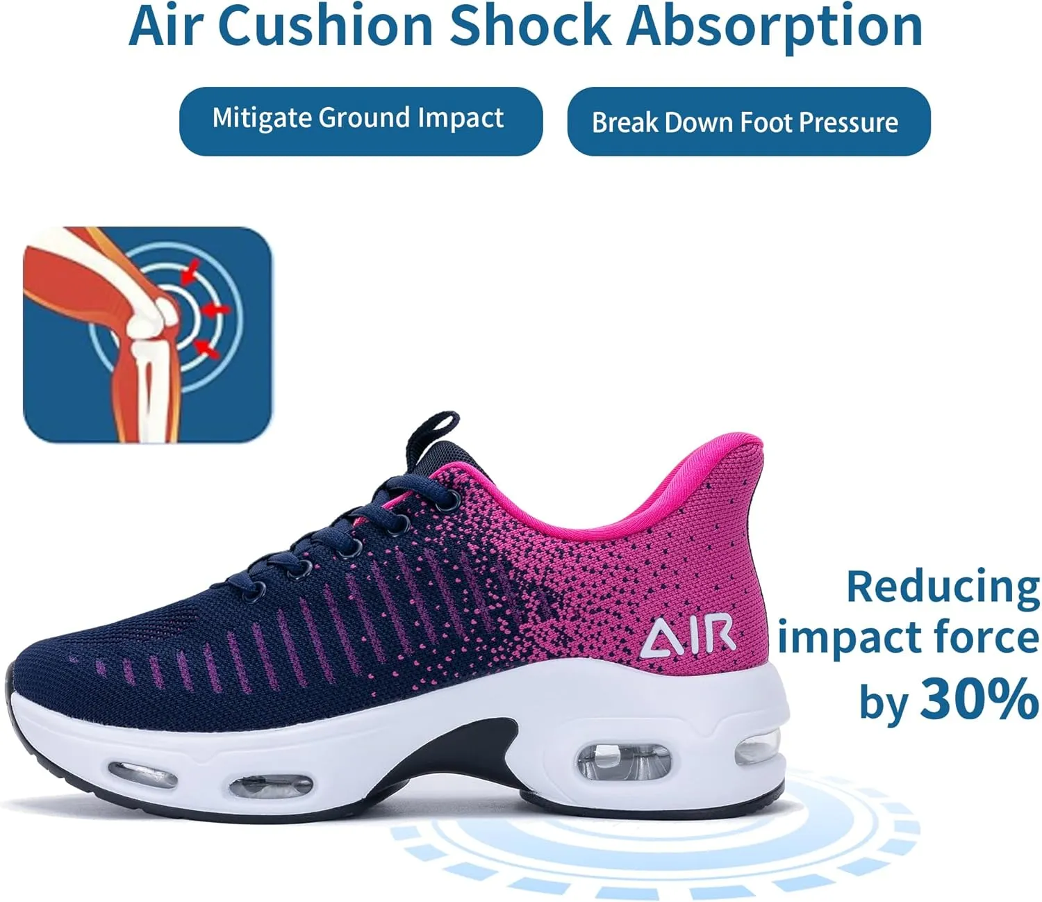Women's Walking Shoes | Slip On | Fashion Sneakers | Air Running Tennis Shoes US 6-11