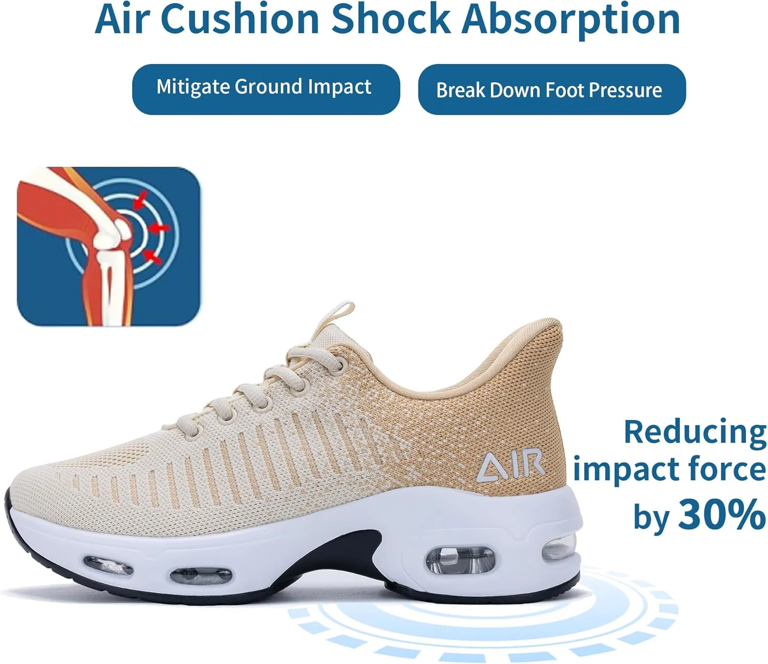 Women's Walking Shoes | Slip On | Fashion Sneakers | Air Running Tennis Shoes US 6-11