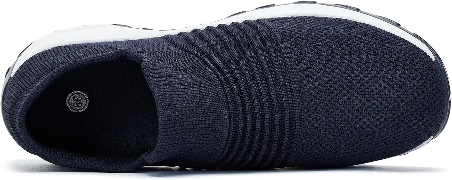 Women's Walking Shoes Sock Sneakers - Mesh Slip On Air Cushion Lady Girls Modern Jazz Dance Easy Shoes Platform Loafers