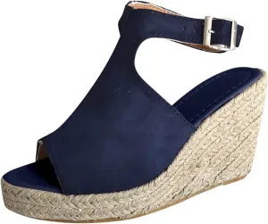 Women's Wedge Sandals Espadrille Platform Sandal High Heels Ankle Strap Open Toe Wedges Slingback Summer Dress Shoes