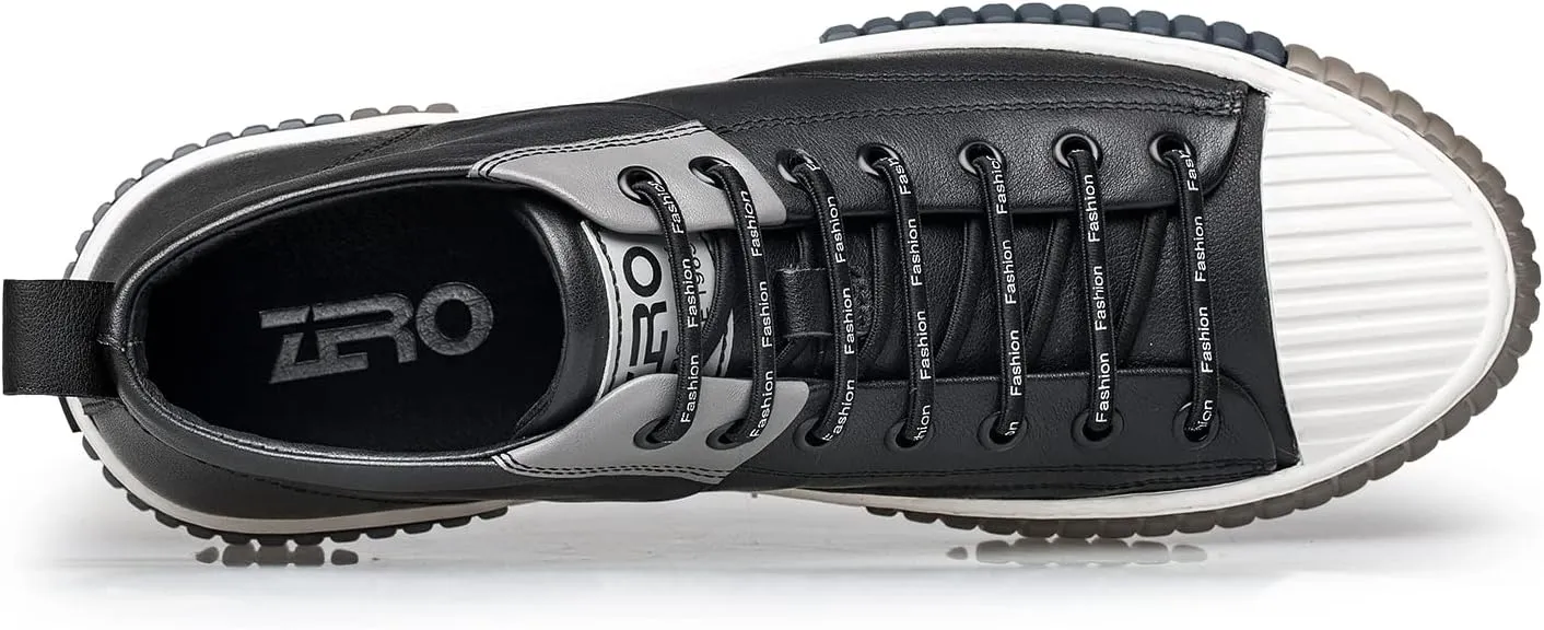 ZRO Men's High Top Sneakers,Leather Breathable Casual Shoes for Men’S05806