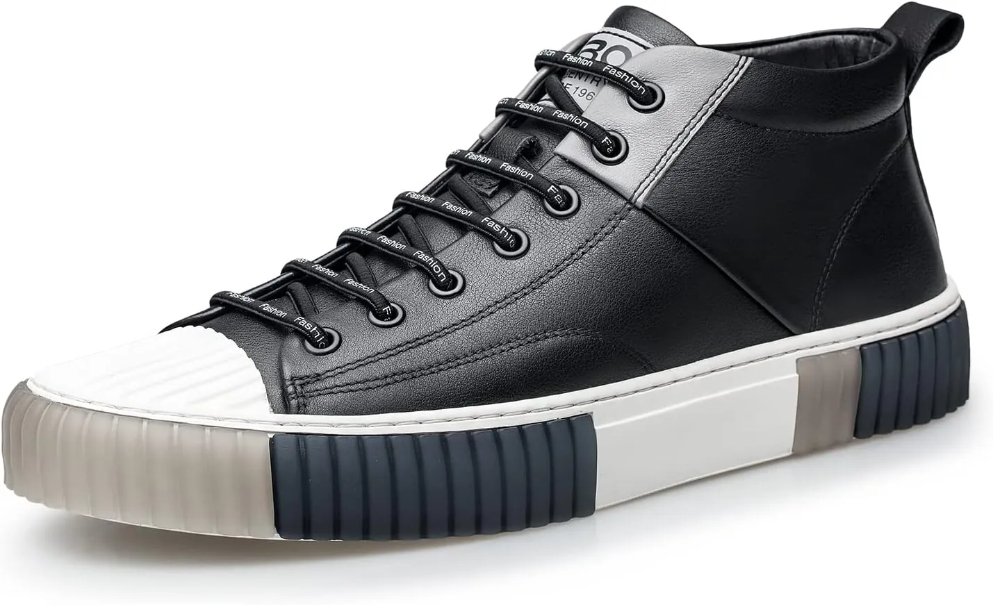 ZRO Men's High Top Sneakers,Leather Breathable Casual Shoes for Men’S05806