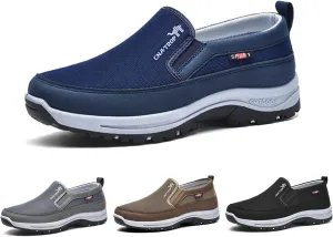 Ztigerz Men's Breathable Mesh Canvas Orthopedic Travel Plimsolls Slip-On Loafers,Comfort Non Slip Outdoor Flats Sneakers Walking Hiking Driving Casual Boat Shoes